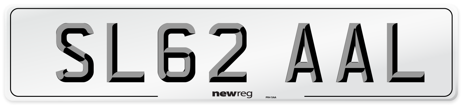 SL62 AAL Number Plate from New Reg